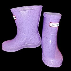Hunter Kids Purple Rain Boots